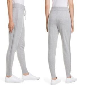 Joie Jetta Joggers Pants Wool Blend Metallic Side Striped Drawstring Sweatpants